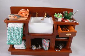 Dressed Oak Kitchen Sink