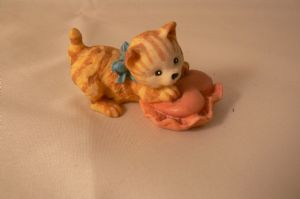 Kitten with cushion