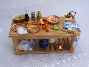 Dressed Pine Pudding Table