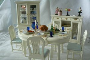 Dressed Dining Table, Dresser and Sideboard