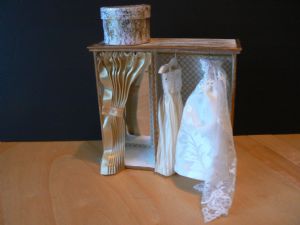 with wedding veil box