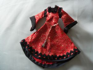 Handmade Tudor Dress - Red/Gold