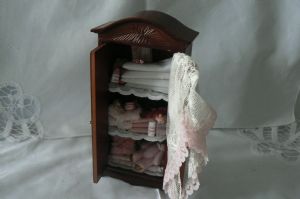 Dressed Baby Wardrobe - Mahogany